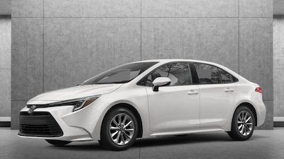 White Toyota Corolla