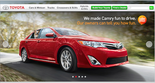 Toyota websites